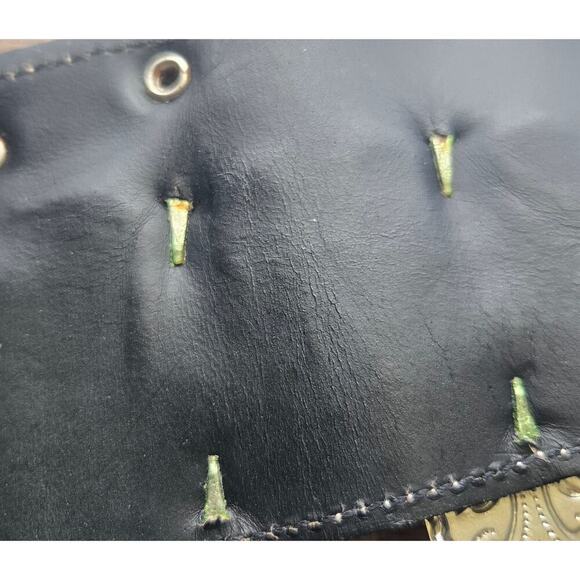 Vintage Bubblegum Pink Leatherock Nina Arjani Large Belt - Picture 6 of 10